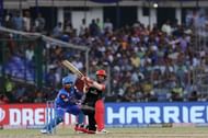 Shivam Dube playing for RCB against Delhi Capitals